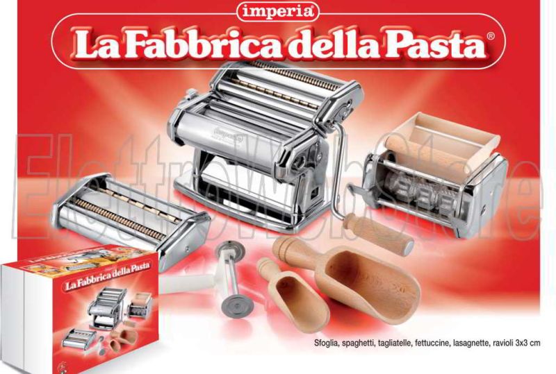 Imperia La Fabbrica della Pasta spaghetti tagliatelle fettuccine lasagnette ravioli