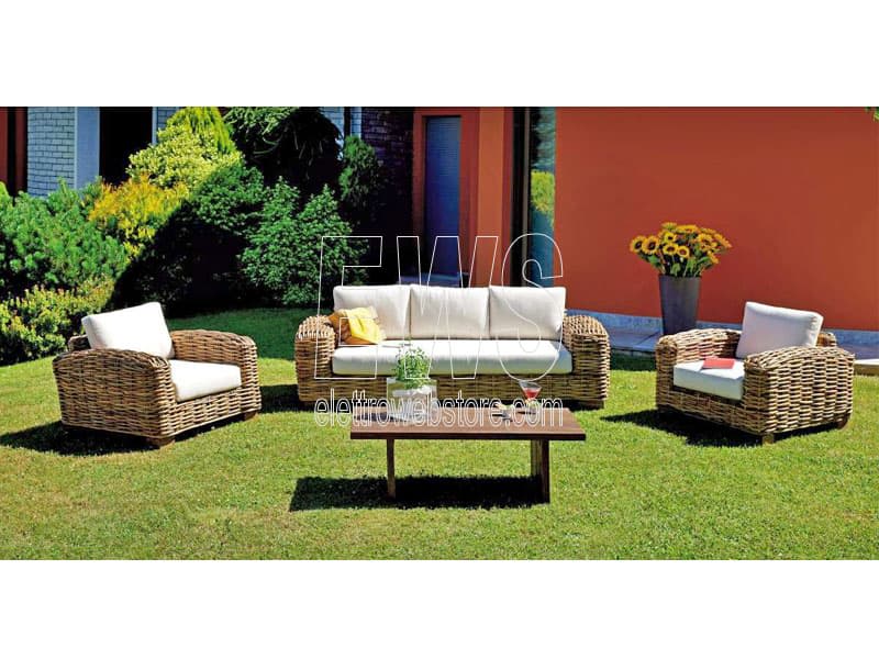 SET Bangalore géant rotin nat/cusc ecru PES10