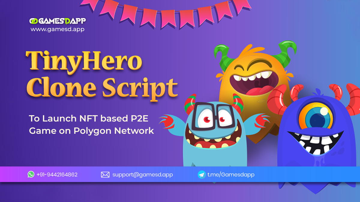 TinyHero Clone Script To Launch P2E NFT Game on Polygon Network TinyHero Clone Script To Launch P2E NFT Game on Polygon Network