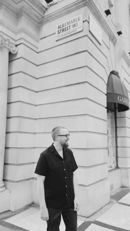 Nic Crane, Founder of The Crane Consultancy, on Albemarle Street, Mayfair