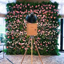 Flower Wall Photo Booth Rental