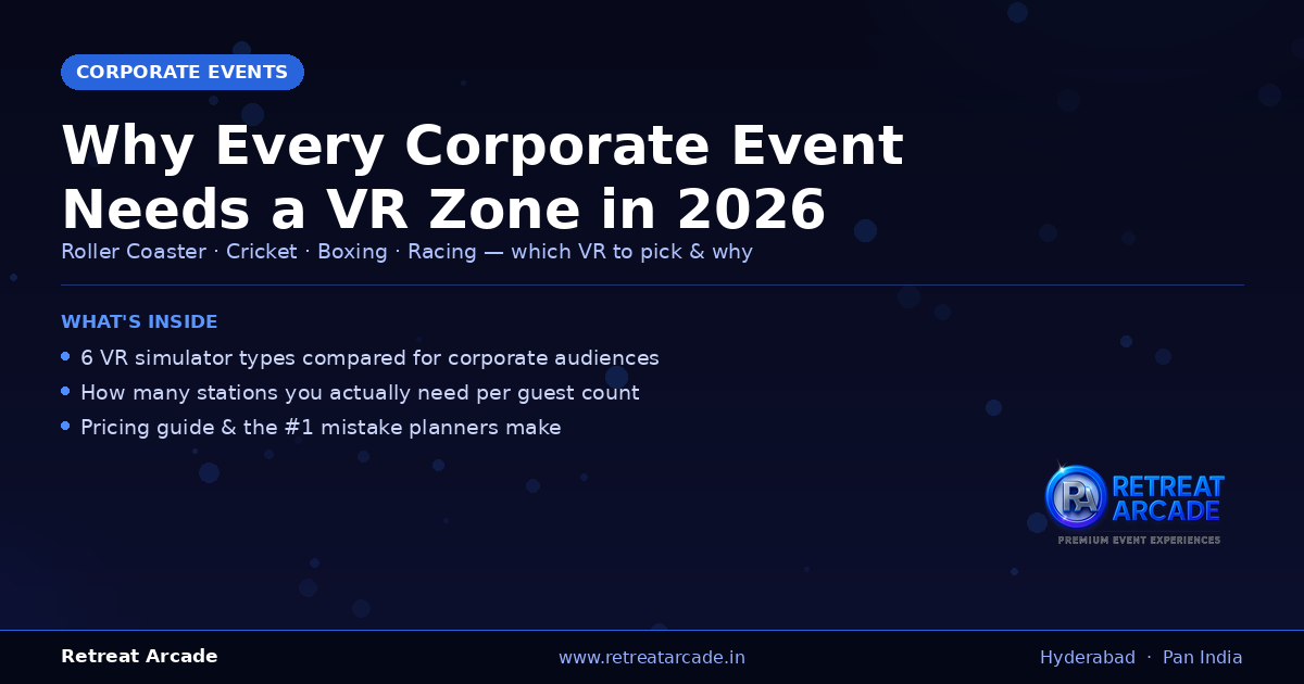 Why Every Hyderabad Corporate Event Needs a VR Zone in 2026