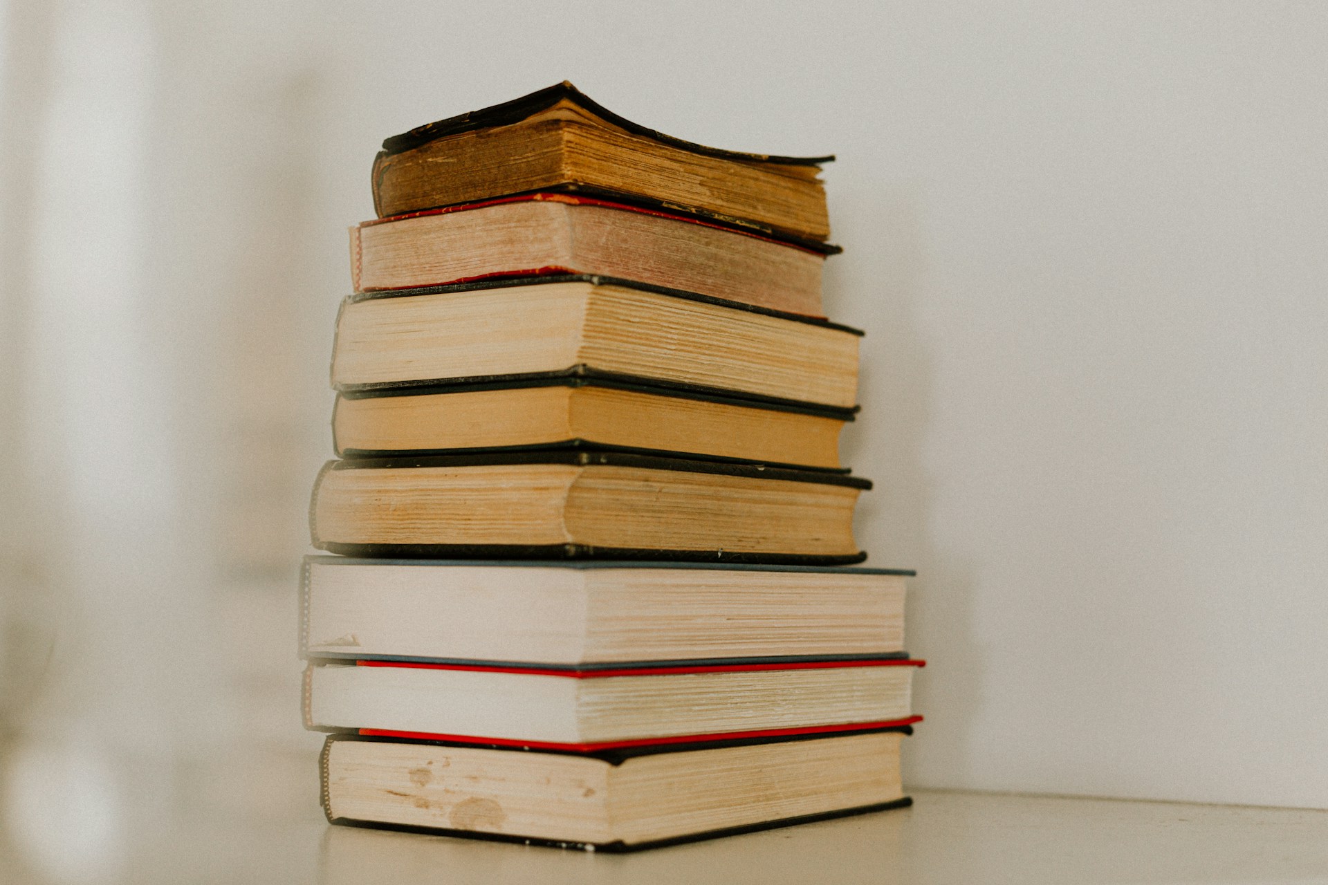 Image of stack of grammar books