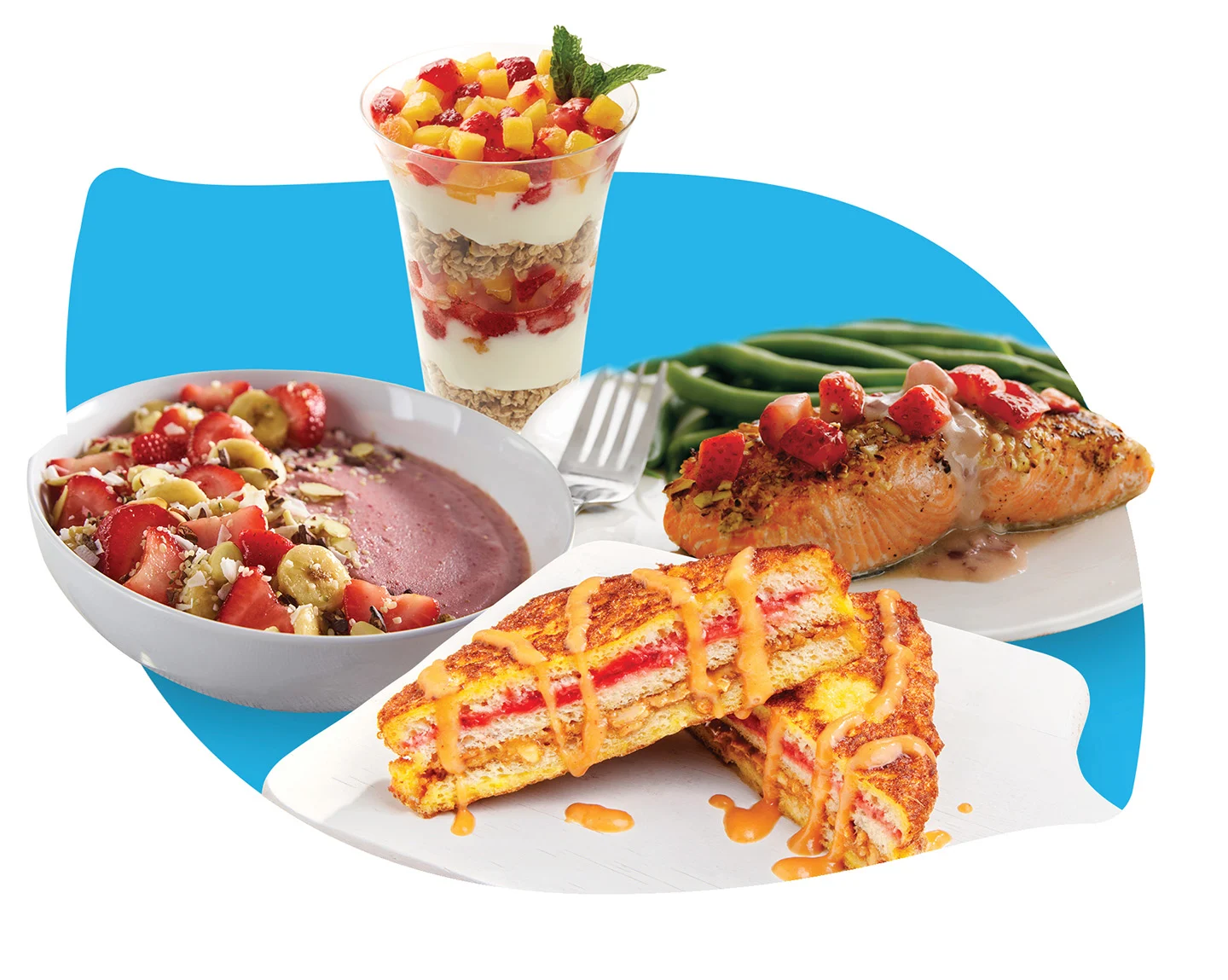 Dole Collage of 1 Fruit 5 ways