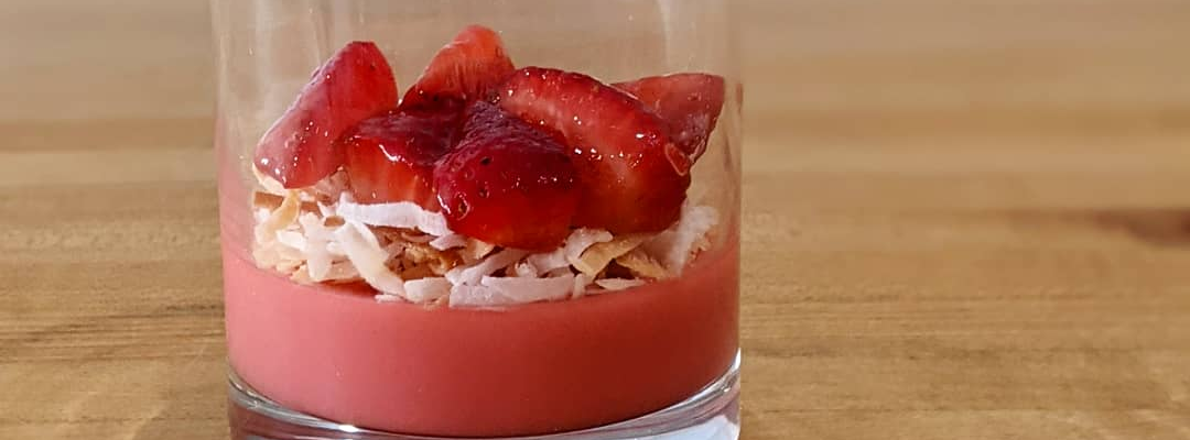 Strawberry Lemon Posset