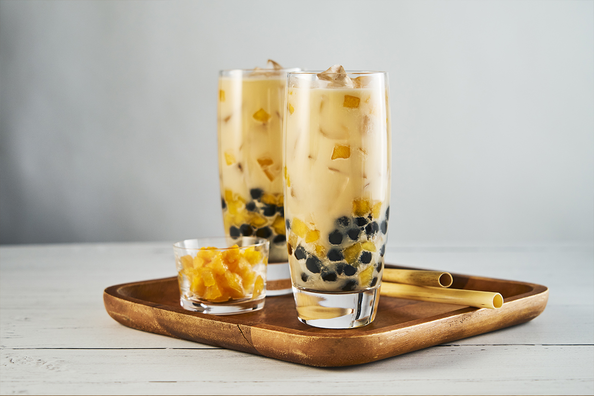 Peach Bubble Tea (Milk Tea) Recipe