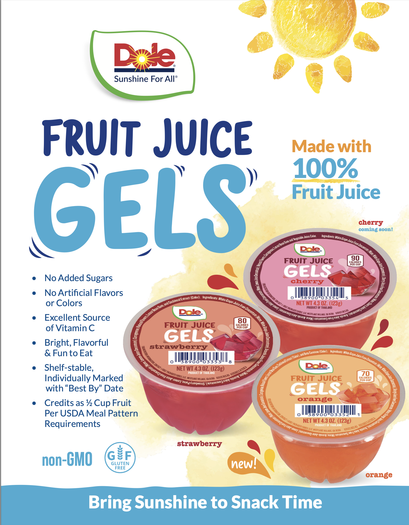 DOLE Fruit Juice Gels