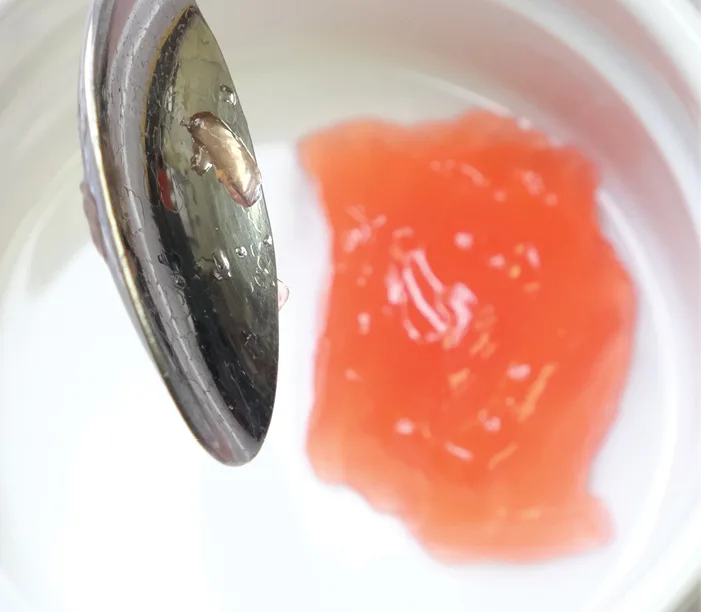 Spoon Tilt Test Dole Wiggles Fruit Juice Gels