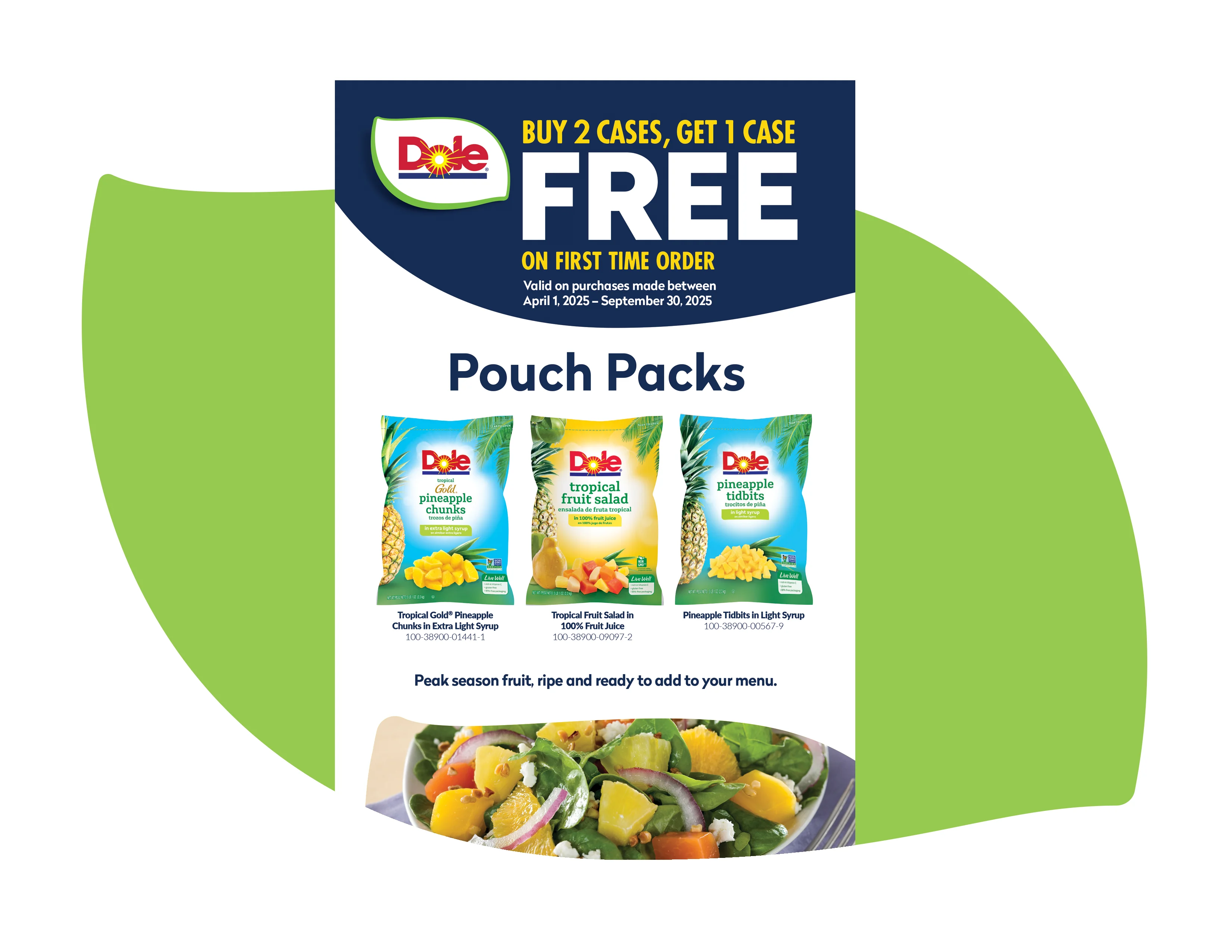 Dole Pouch Pack Samples