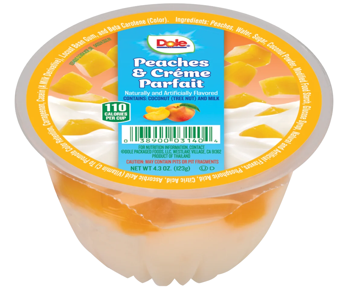 Dole Peaches & Creme Parfait