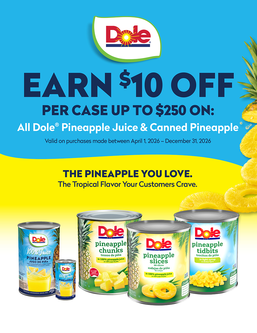 Dole ® Pineapple Juice & Canned Pineapple Rebate