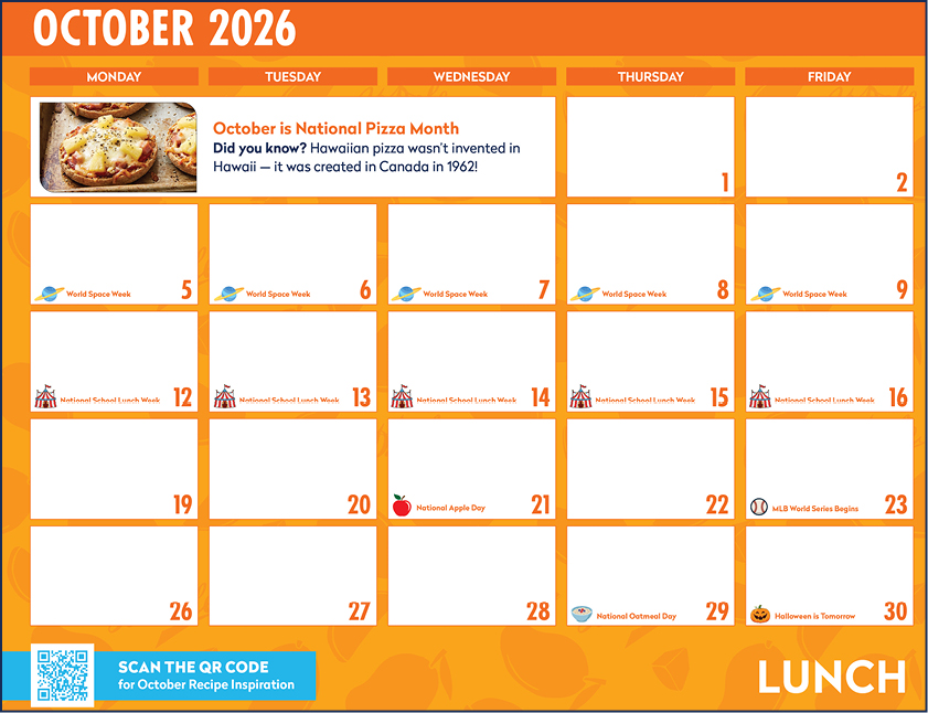 October Calendar