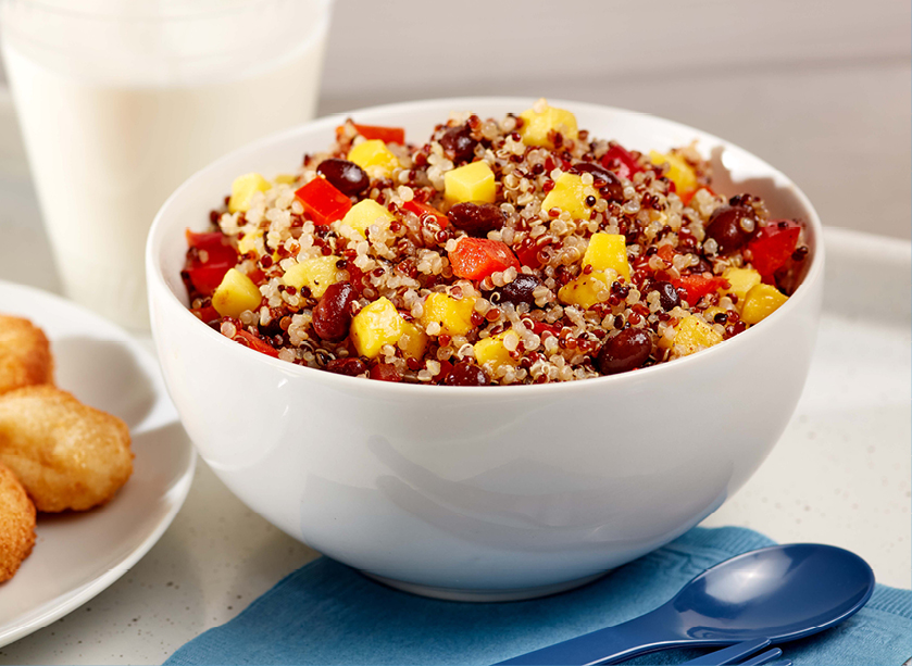 Quinoa & Black Bean Mango Salad with Chicken