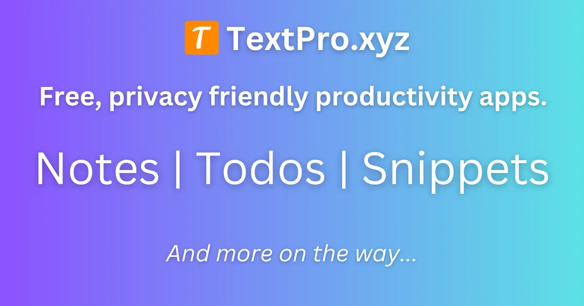 TextPro.xyz
