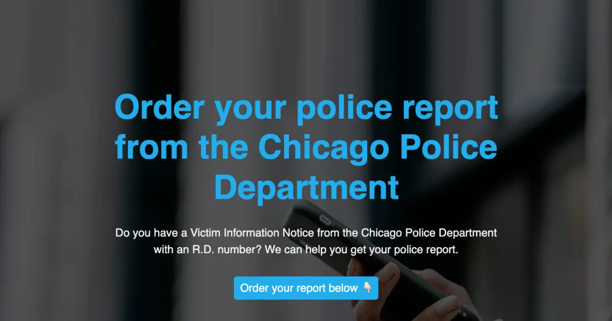Chicago Police Report