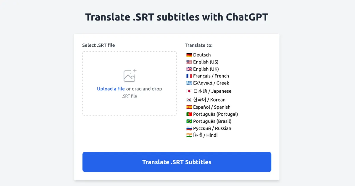 TranslateSRT.online