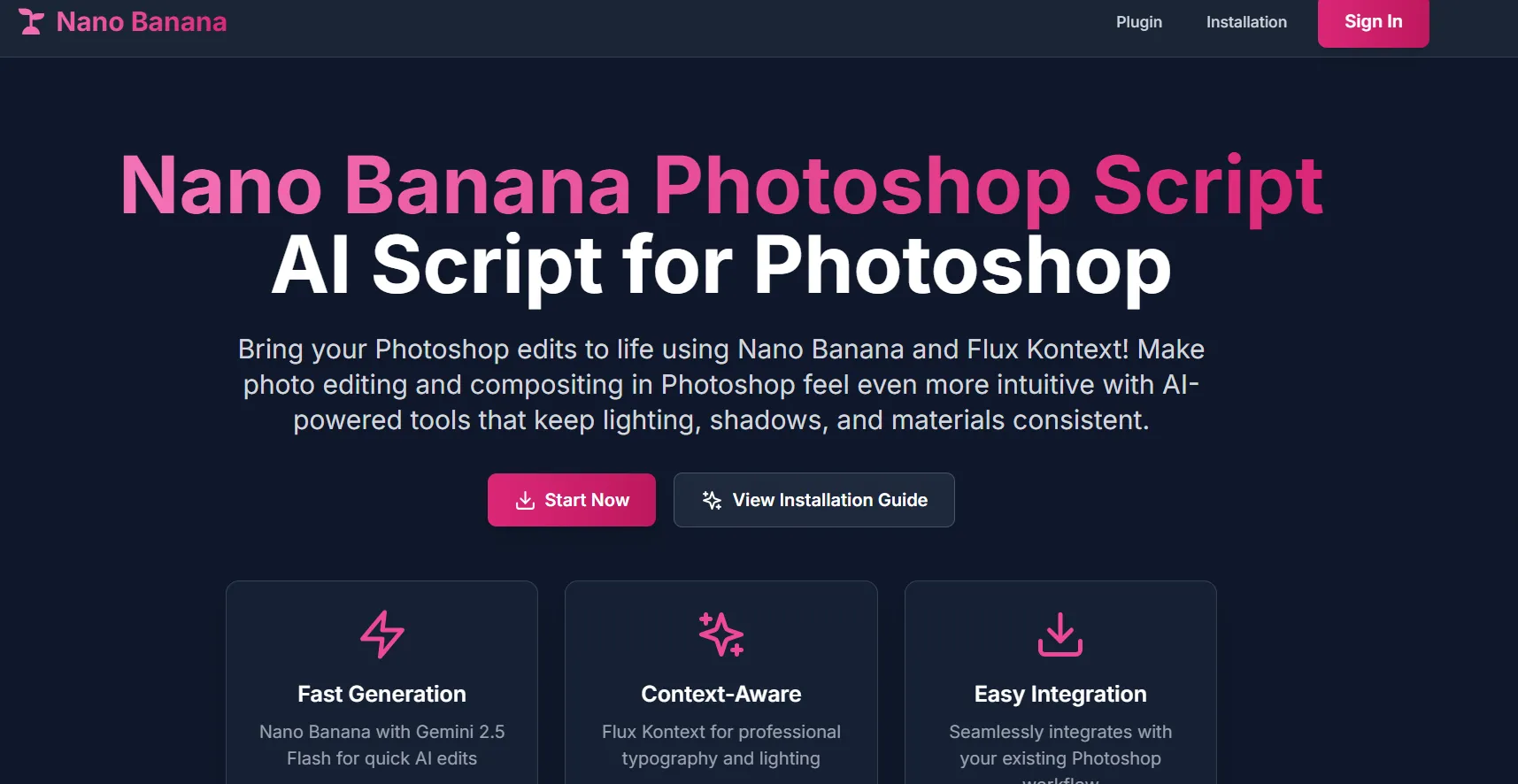 Nano Banana Photoshop Script