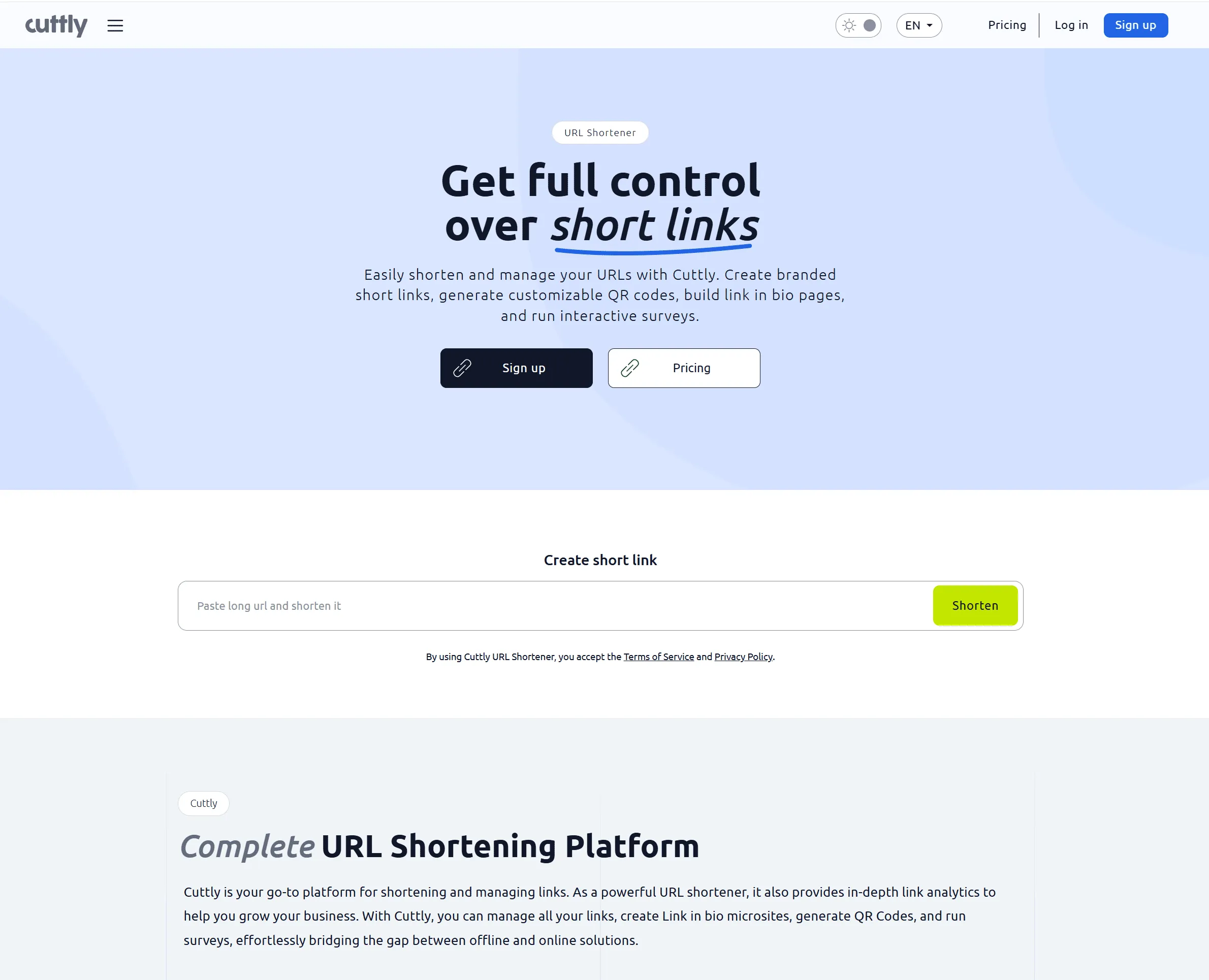 Cuttly  URL Shortener