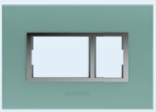 1 Module Cover Plate - Aqua Green (Color Finish)