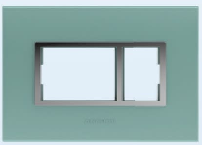 1 Module Cover Plate - Aqua Green (Color Finish)