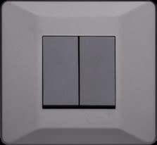 1 Module Cover Plate - Metallic Grey (Vibrant)