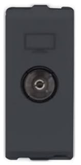 TV Socket 1M - Charcoal Grey