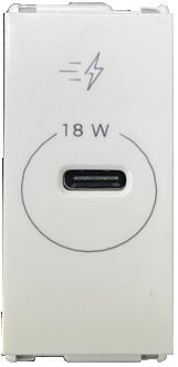 USB Type C PD Charger 18W 1M - Charcoal Grey