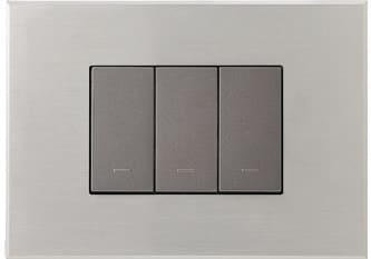 1 Module Cover Plate - Brush Silver