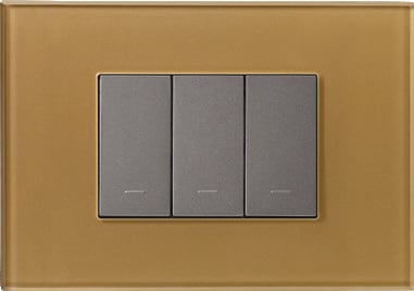 1 Module Cover Plate - Champagne Gold