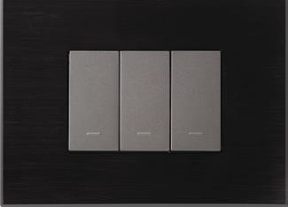 1 Module Cover Plate - Jet Black