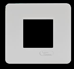 1 Module Cover Plate+Grid Frame - White