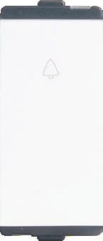 Soft Feel Bell Push 10AX 1-way 1M - Snow White
