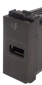 USB Type A Quick Charger 18W 1M - Mountain Grey
