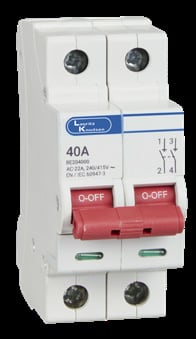 Isolator 100A Double Pole