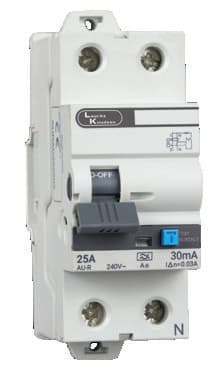 Residual Current Circuit Breaker with Over Current Protection 16A 30mA Double Pole RCBO