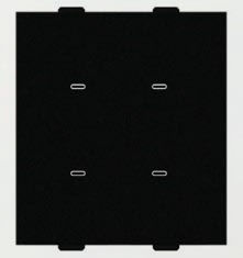 Wi-fi Switch 4 Channel - Black Glass