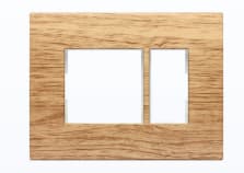 1 Module Cover Plate - Golden Pecan (Wooden Finish)