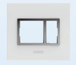 4 Module Cover Plate - White (Standard Finish)