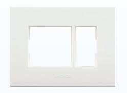 8 Module Cover Plate - White (Standard Finish)