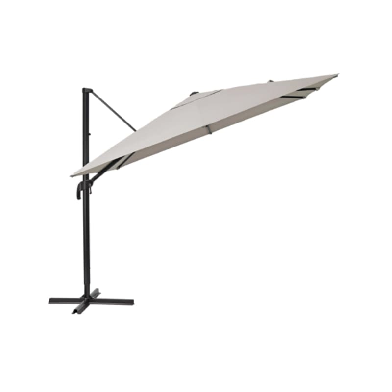 Parasol déporté NATERIAL Aura taupe carré, L.286 x l.286 cm - Image 2