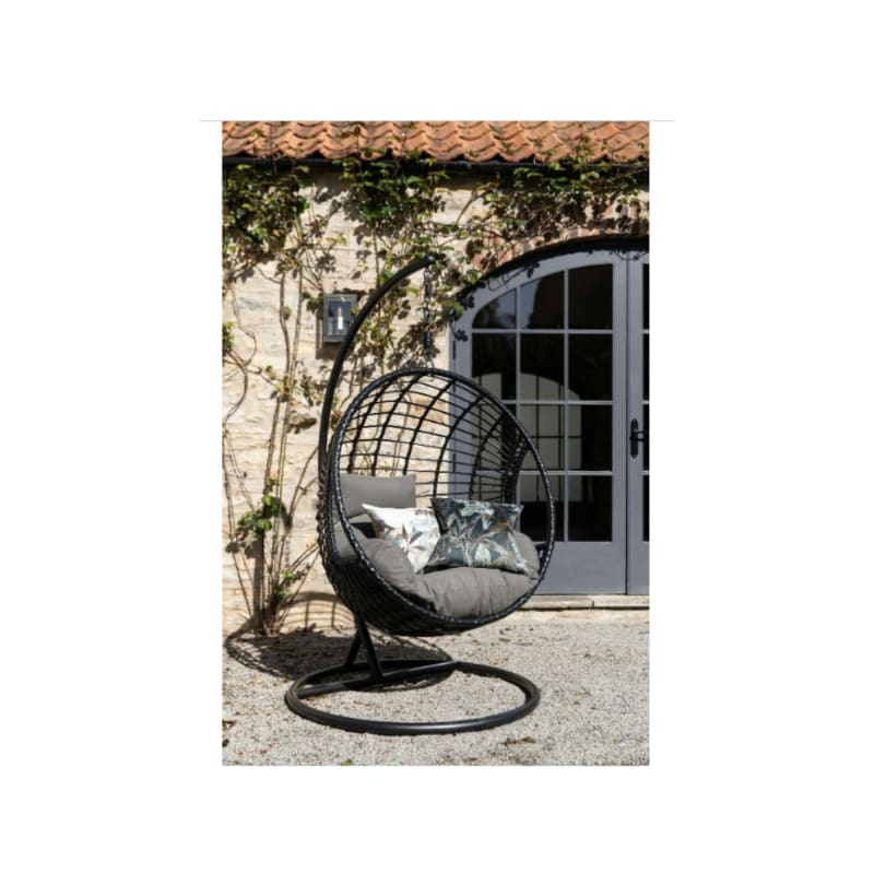 Fauteuil suspendu résine noire SOUTH BEACH - Image 2