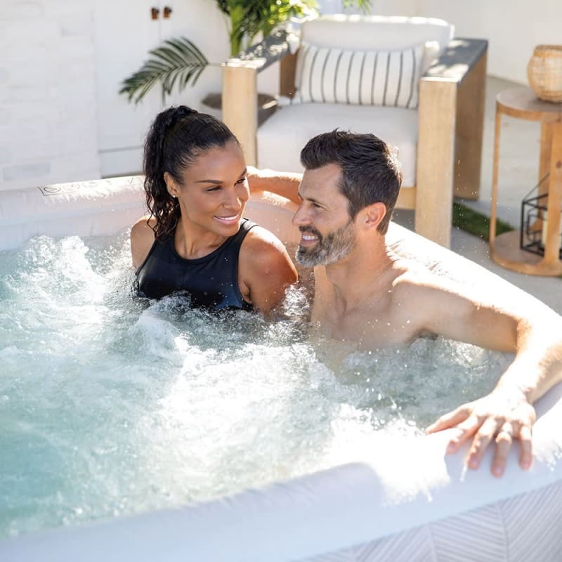 Spa Gonflable – INTEX – Chevron 4 places + Couverture Thermique – DESTOCKAGE - Image 2