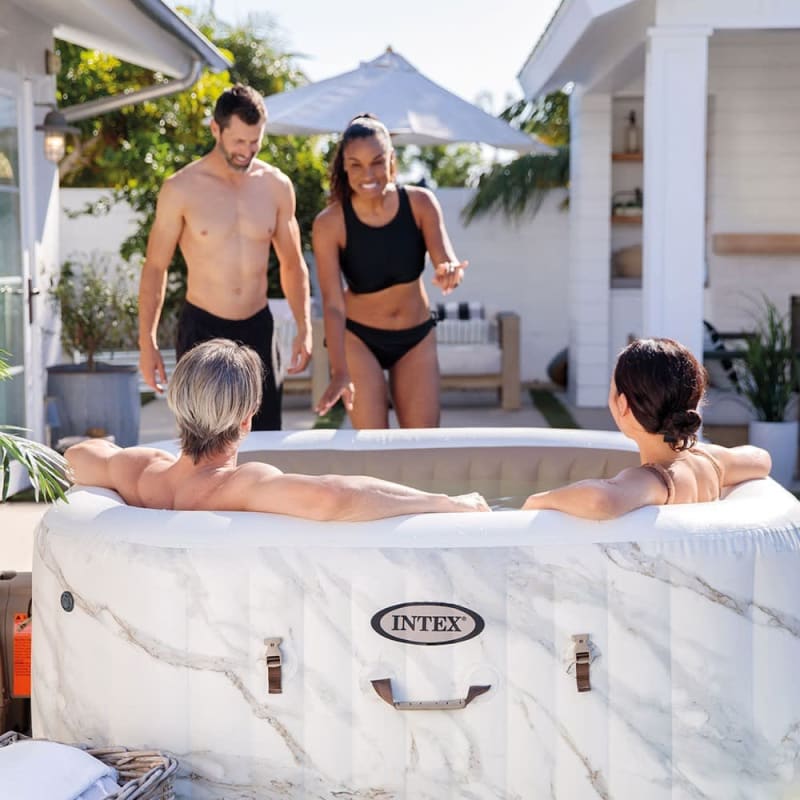 Spa Gonflable – INTEX – Calacatta 4 places + Couverture Thermique - Image 4