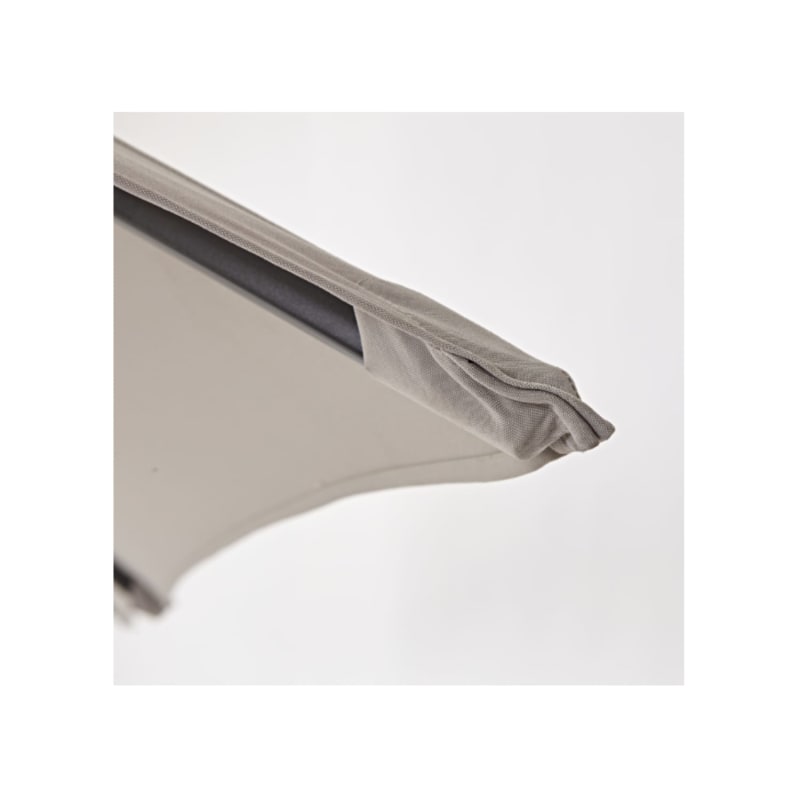 Parasol déporté NATERIAL Sonora II taupe rectangulaire, L.391 x l.282 cm - Image 3