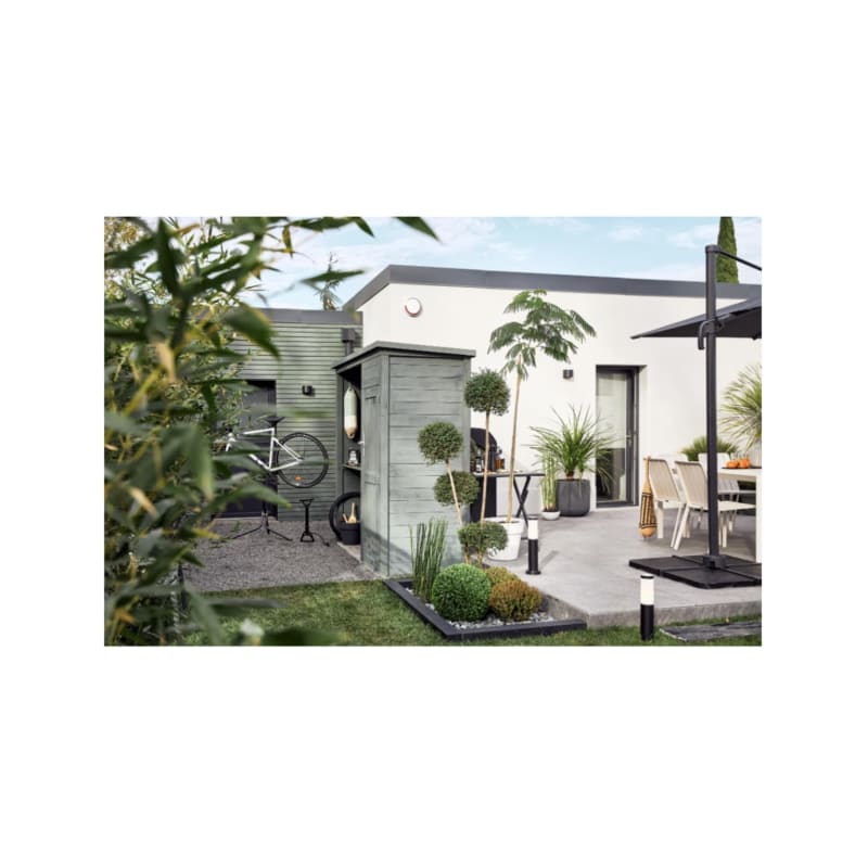 Parasol déporté NATERIAL Aura anthracite carré, L.286 x l.286 cm - Image 3