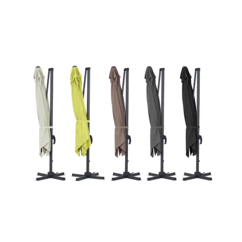 Parasol déporté « Sun 3 » – 3 x 3 m – Taupe - Image 3