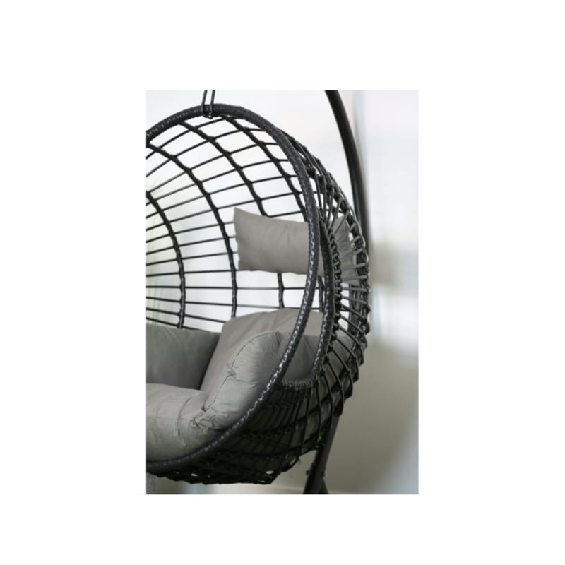 Fauteuil suspendu résine noire SOUTH BEACH - Image 3
