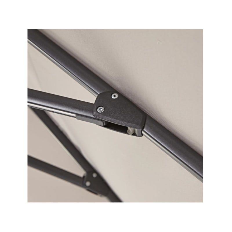 Parasol déporté NATERIAL Sonora II taupe rectangulaire, L.391 x l.282 cm - Image 4