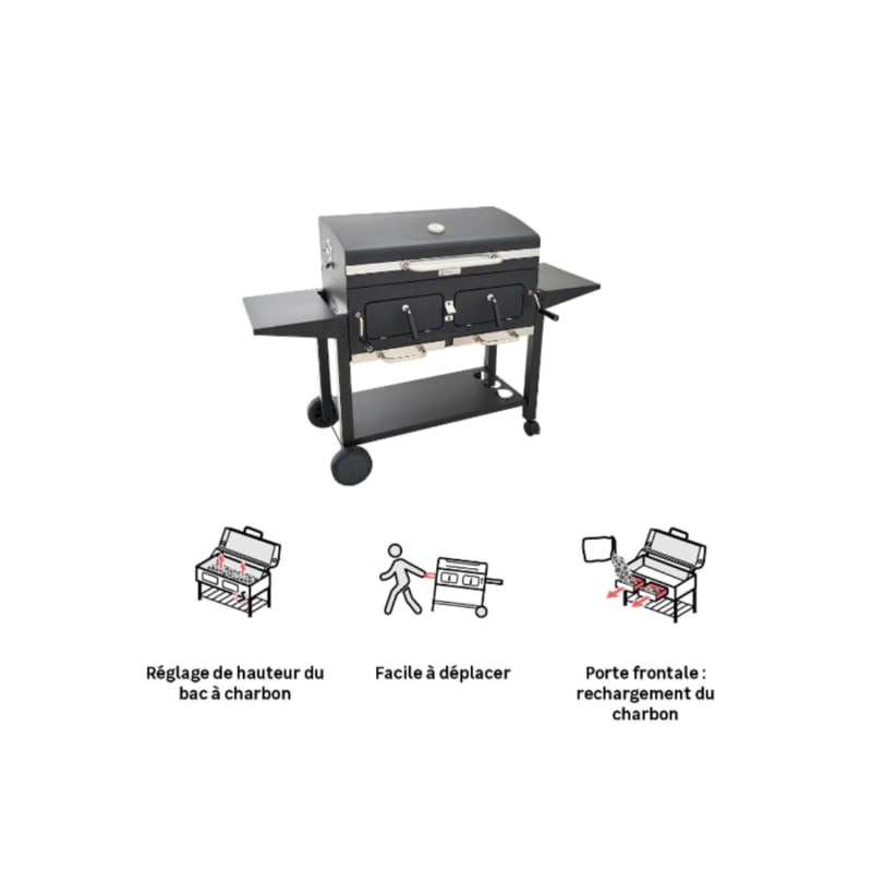 Barbecue king size 2 foyers indépendants Centaurus NATERIAL - Image 4