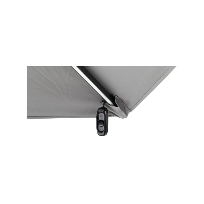 Parasol jardin déporté LED Alu « Sun 4 Luxe » – Rectangle – 3 x 4 m – Gris – Dalles à lester incluses - Image 4